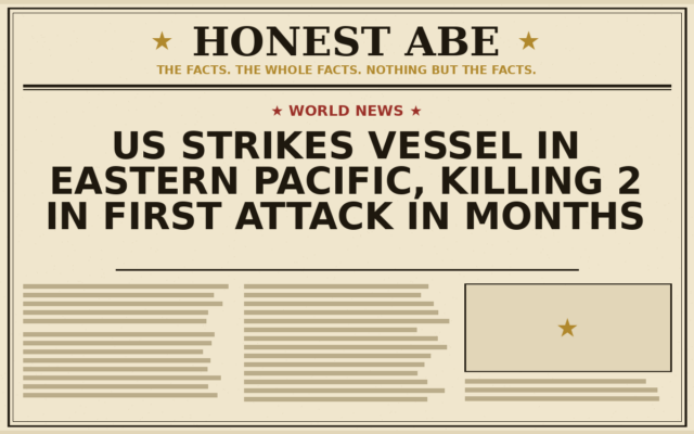 US Strikes Vessel in Eastern Pacific, Killing 2 in First Attack in Months