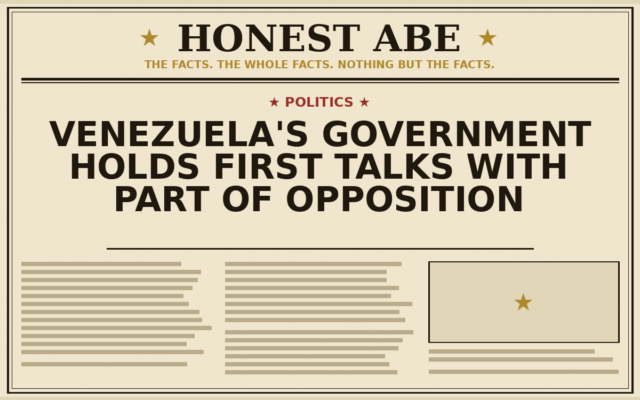 Venezuela’s Government Holds First Talks With Part of Opposition