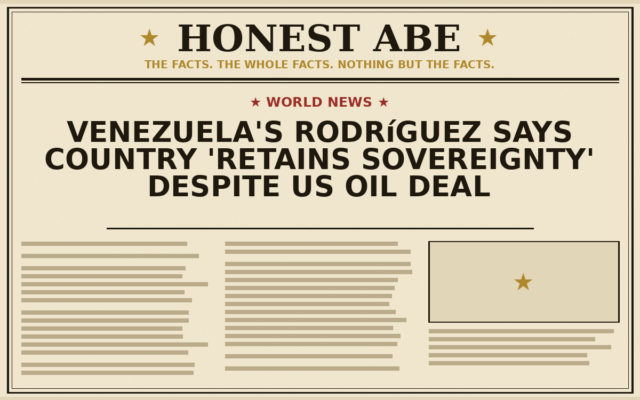 Venezuela’s Rodríguez Says Country ‘Retains Sovereignty’ Despite US Oil Deal