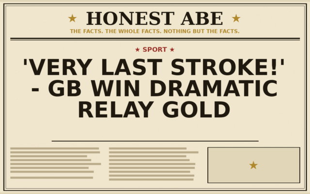 ‘Very last stroke!’ – GB win dramatic relay gold