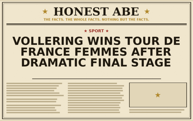Vollering Wins Tour de France Femmes After Dramatic Final Stage
