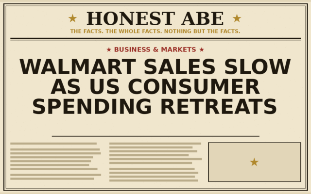 Walmart Sales Slow as US Consumer Spending Retreats