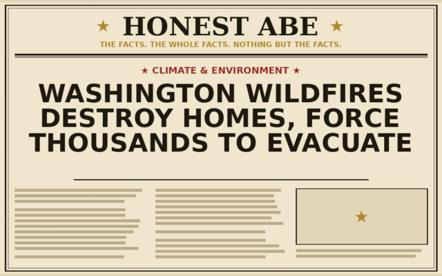 Washington Wildfires Destroy Homes, Force Thousands to Evacuate