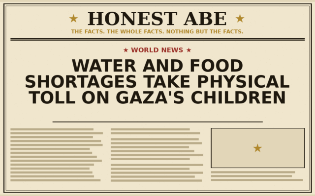 Water and Food Shortages Take Physical Toll on Gaza’s Children