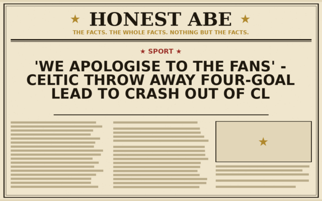 ‘We apologise to the fans’ – Celtic throw away four-goal lead to crash out of CL