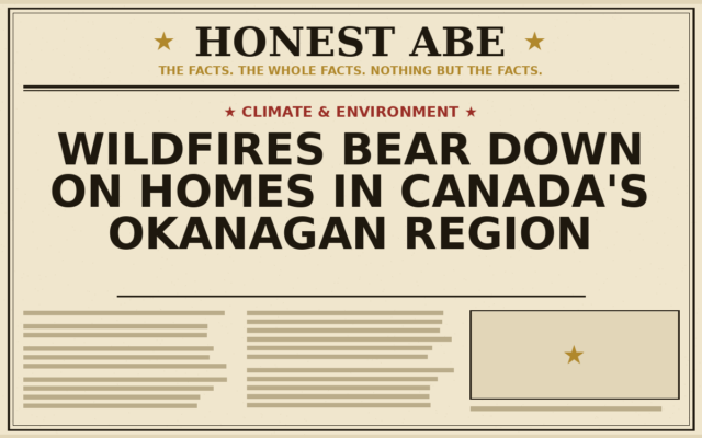 Wildfires Bear Down on Homes in Canada’s Okanagan Region