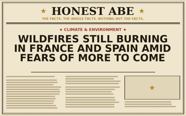 Wildfires Still Burning in France and Spain Amid Fears of More to Come