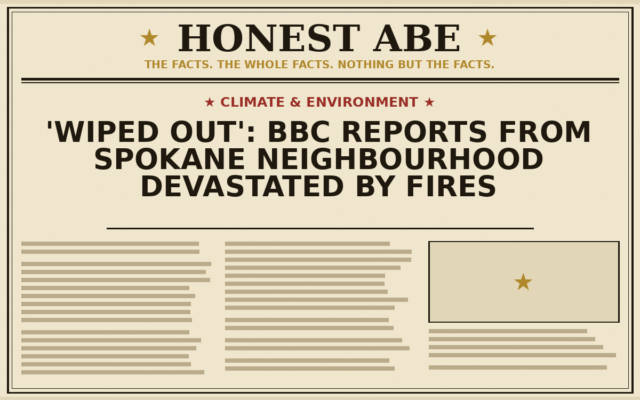 ‘Wiped Out’: BBC Reports From Spokane Neighbourhood Devastated by Fires