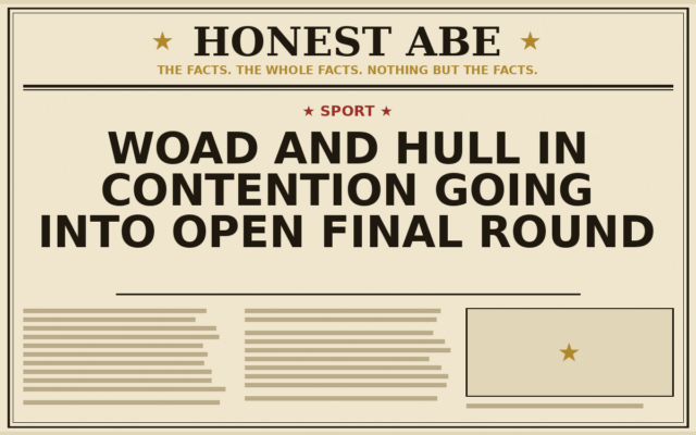 Woad and Hull in Contention Going Into Open Final Round