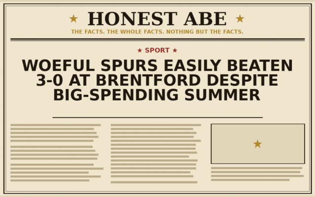Woeful Spurs Easily Beaten 3-0 at Brentford Despite Big-Spending Summer
