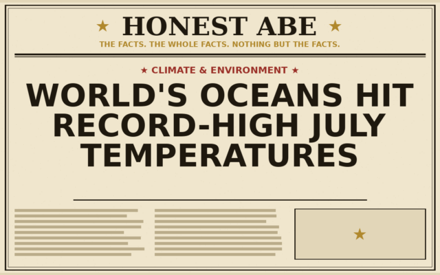 World’s Oceans Hit Record-High July Temperatures