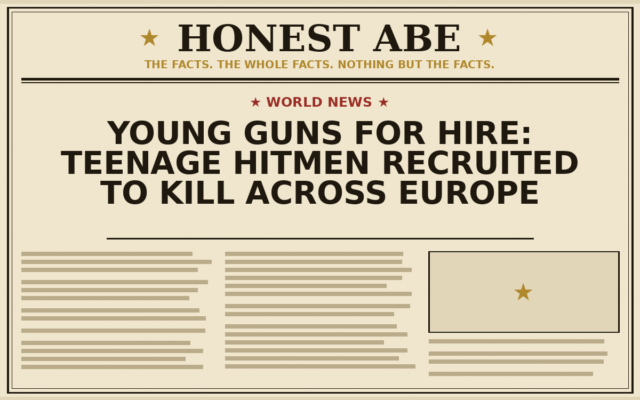 Young Guns for Hire: Teenage Hitmen Recruited to Kill Across Europe