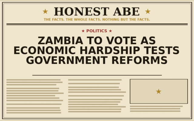 Zambia to Vote as Economic Hardship Tests Government Reforms