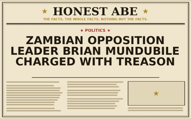 Zambian Opposition Leader Brian Mundubile Charged With Treason