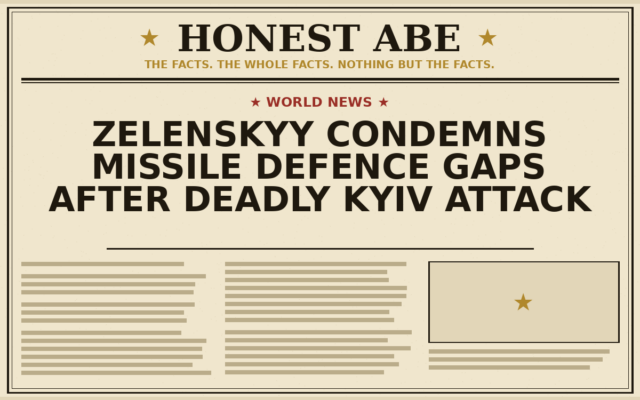 Zelenskyy Condemns Missile Defence Gaps After Deadly Kyiv Attack