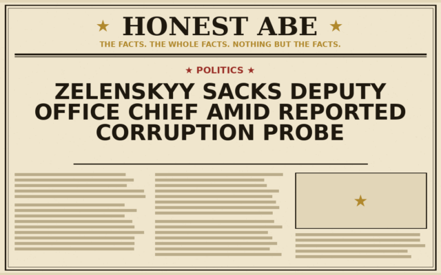 Zelenskyy Sacks Deputy Office Chief Amid Reported Corruption Probe