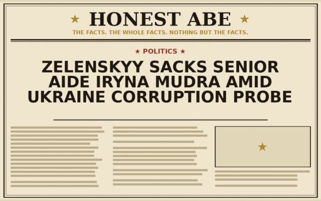 Zelenskyy Sacks Senior Aide Iryna Mudra Amid Ukraine Corruption Probe