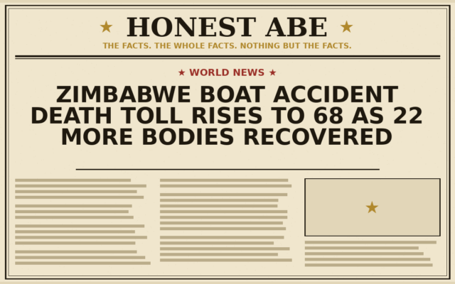 Zimbabwe Boat Accident Death Toll Rises to 68 as 22 More Bodies Recovered