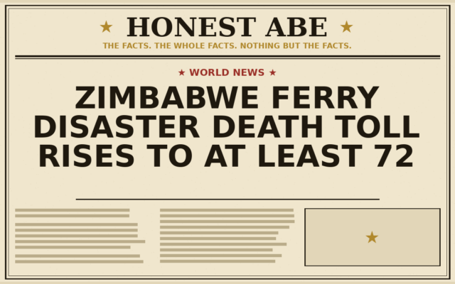 Zimbabwe Ferry Disaster Death Toll Rises to at Least 72