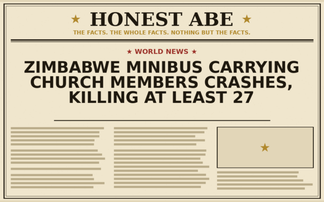 Zimbabwe Minibus Carrying Church Members Crashes, Killing at Least 27