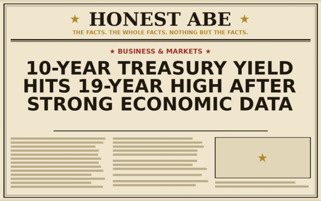 10-Year Treasury Yield Hits 19-Year High After Strong Economic Data