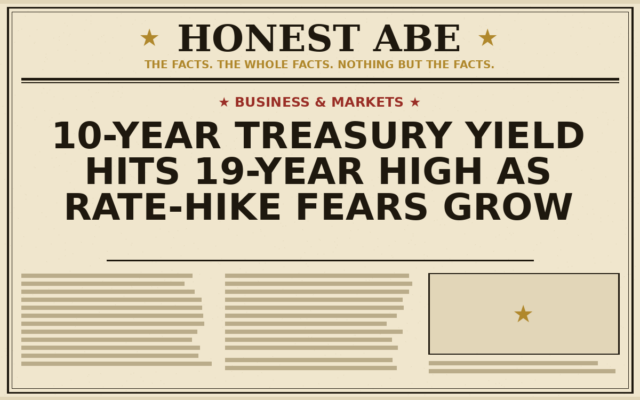 10-Year Treasury Yield Hits 19-Year High as Rate-Hike Fears Grow