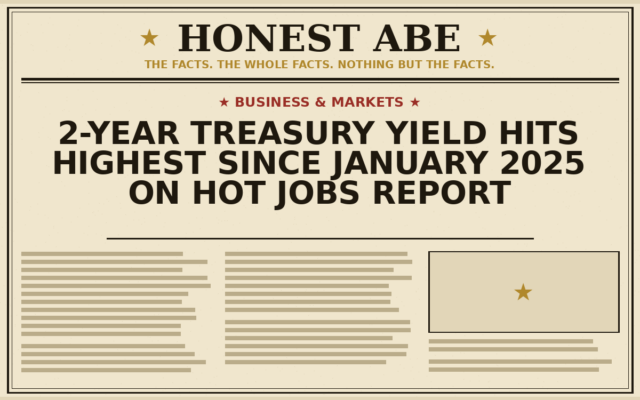 2-Year Treasury Yield Hits Highest Since January 2025 on Hot Jobs Report