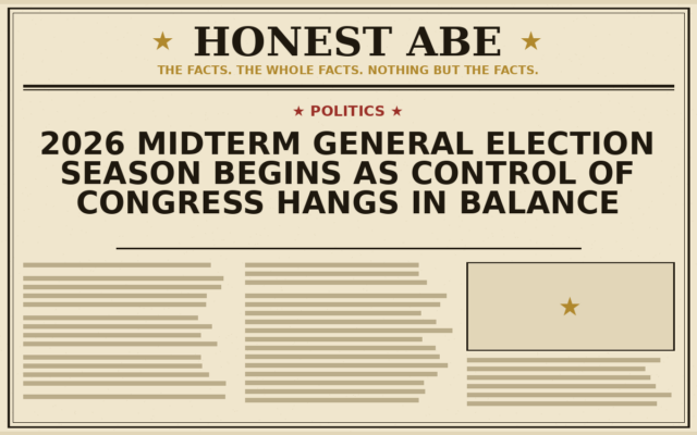 2026 Midterm General Election Season Begins as Control of Congress Hangs in Balance