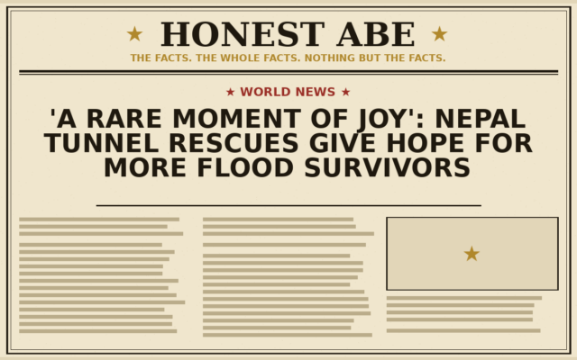 ‘A rare moment of joy’: Nepal tunnel rescues give hope for more flood survivors