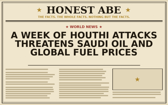 A Week of Houthi Attacks Threatens Saudi Oil and Global Fuel Prices