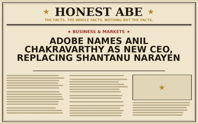 Adobe Names Anil Chakravarthy as New CEO, Replacing Shantanu Narayen