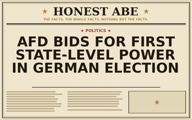 AfD Bids for First State-Level Power in German Election