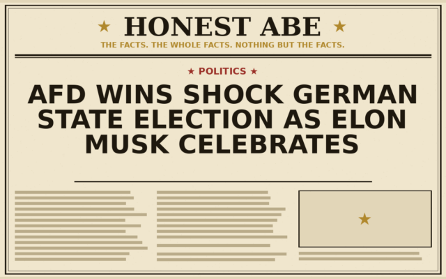 AfD Wins Shock German State Election as Elon Musk Celebrates