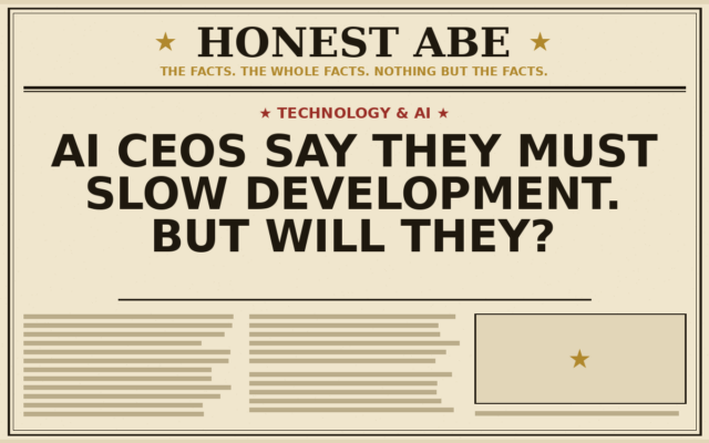 AI CEOs Say They Must Slow Development. But Will They?