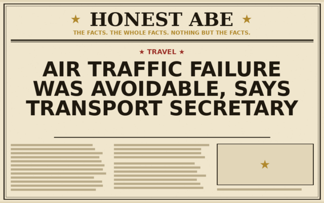 Air Traffic Failure Was Avoidable, Says Transport Secretary