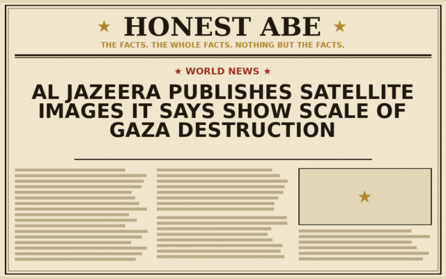 Al Jazeera Publishes Satellite Images It Says Show Scale of Gaza Destruction