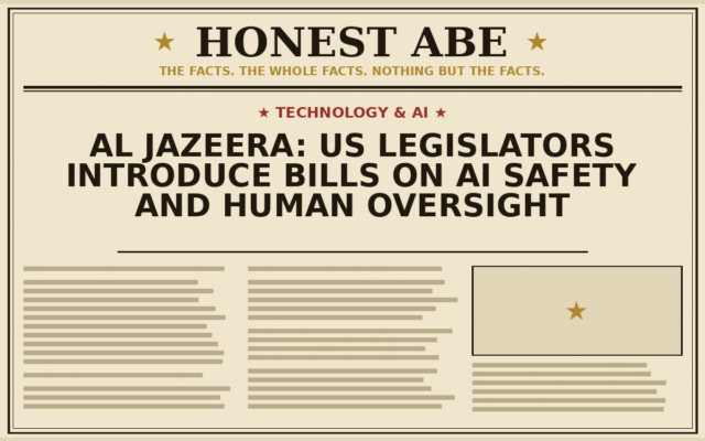 Al Jazeera: US Legislators Introduce Bills on AI Safety and Human Oversight