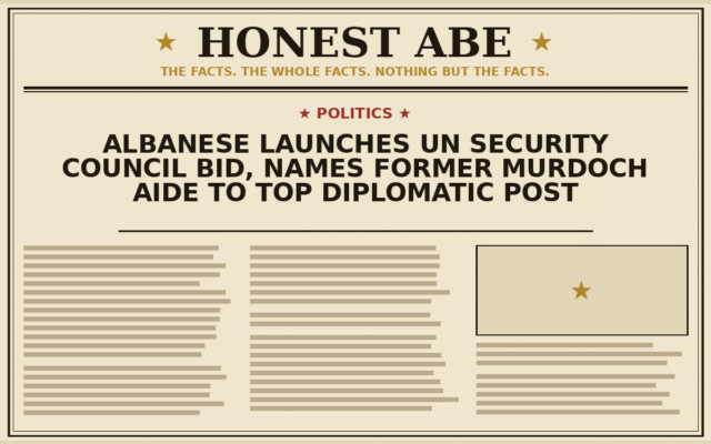 Albanese Launches UN Security Council Bid, Names Former Murdoch Aide to Top Diplomatic Post