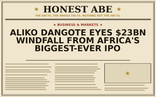 Aliko Dangote Eyes $23bn Windfall From Africa’s Biggest-Ever IPO