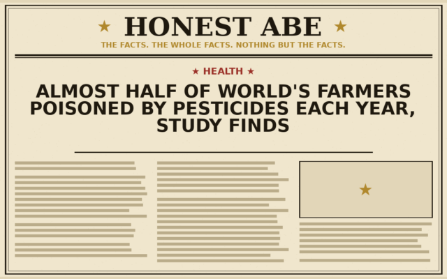 Almost Half of World’s Farmers Poisoned by Pesticides Each Year, Study Finds