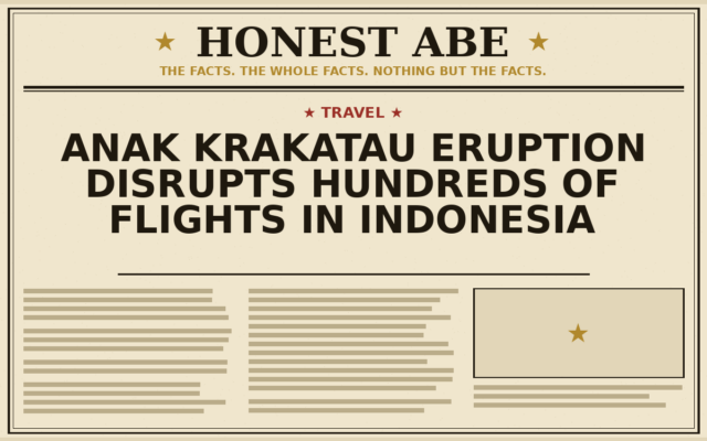 Anak Krakatau Eruption Disrupts Hundreds of Flights in Indonesia