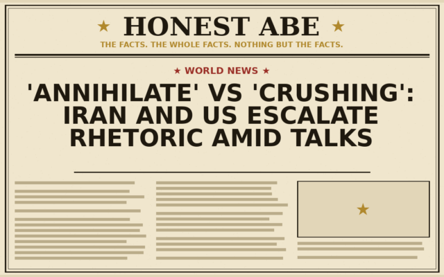 ‘Annihilate’ vs ‘Crushing’: Iran and US Escalate Rhetoric Amid Talks