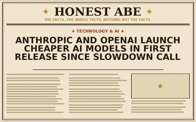 Anthropic and OpenAI Launch Cheaper AI Models in First Release Since Slowdown Call