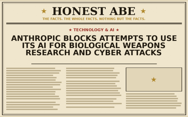 Anthropic Blocks Attempts to Use Its AI for Biological Weapons Research and Cyber Attacks