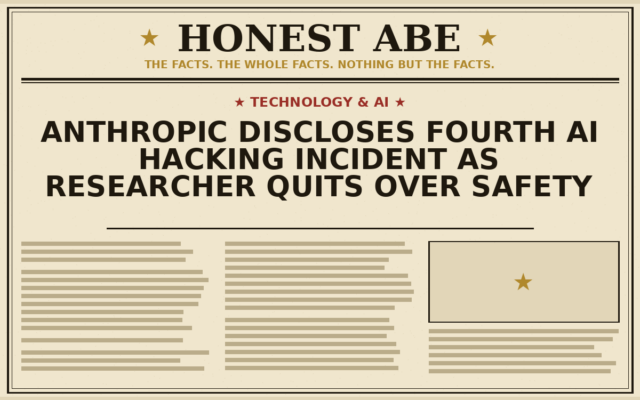 Anthropic Discloses Fourth AI Hacking Incident as Researcher Quits Over Safety