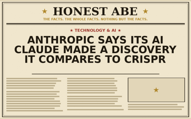Anthropic Says Its AI Claude Made a Discovery It Compares to Crispr