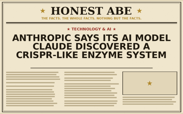 Anthropic Says Its AI Model Claude Discovered a CRISPR-Like Enzyme System