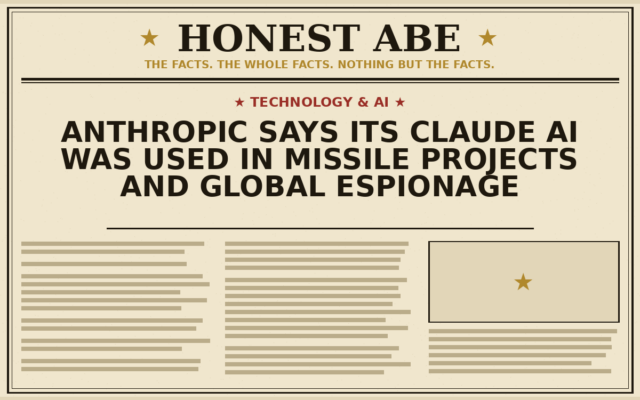 Anthropic Says Its Claude AI Was Used in Missile Projects and Global Espionage