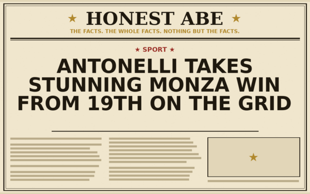 Antonelli Takes Stunning Monza Win From 19th on the Grid