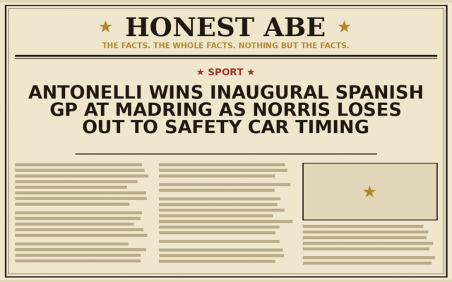 Antonelli Wins Inaugural Spanish GP at Madring as Norris Loses Out to Safety Car Timing